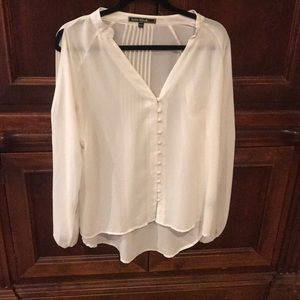 Long sleeve white blouse